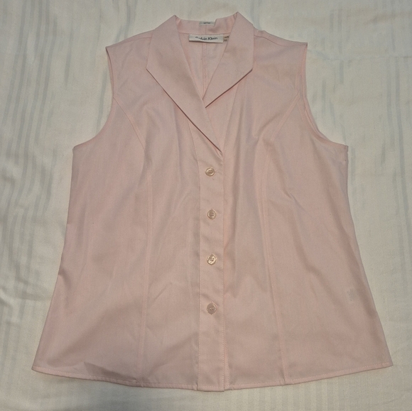 Calvin Klein Light Pink Blouse - Picture 1 of 3